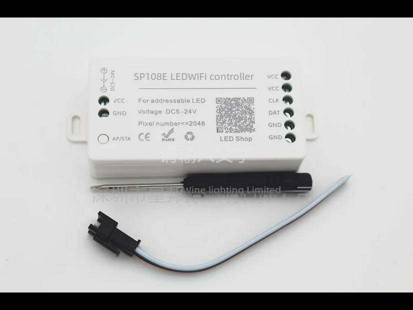 SP108E Smart WiFi & Bluetooth LED Light Strip Controller with Mobile App for WS2811