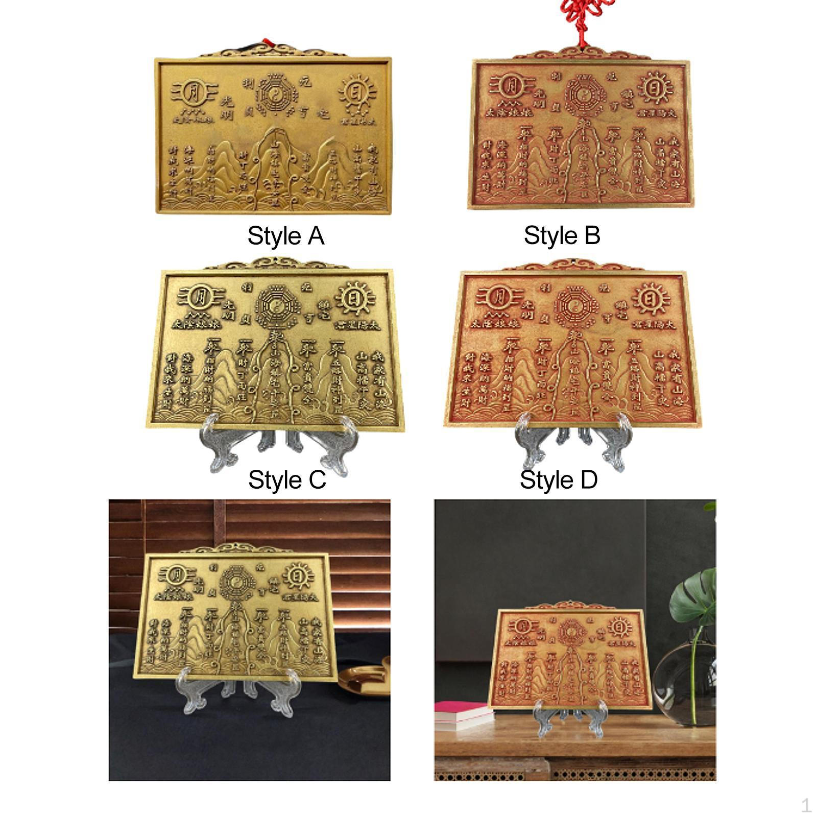 

Декоративное зеркало багуа китайского фэн-шуй 13x9,5 см, медный аксессуар