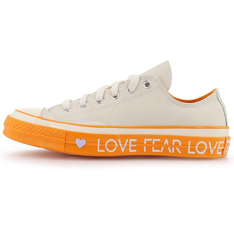 

Converse 1970s Valentine s Day Limited Three-Star Everyday Versatile Low-Top Canvas Shoes Women s White Orange 40