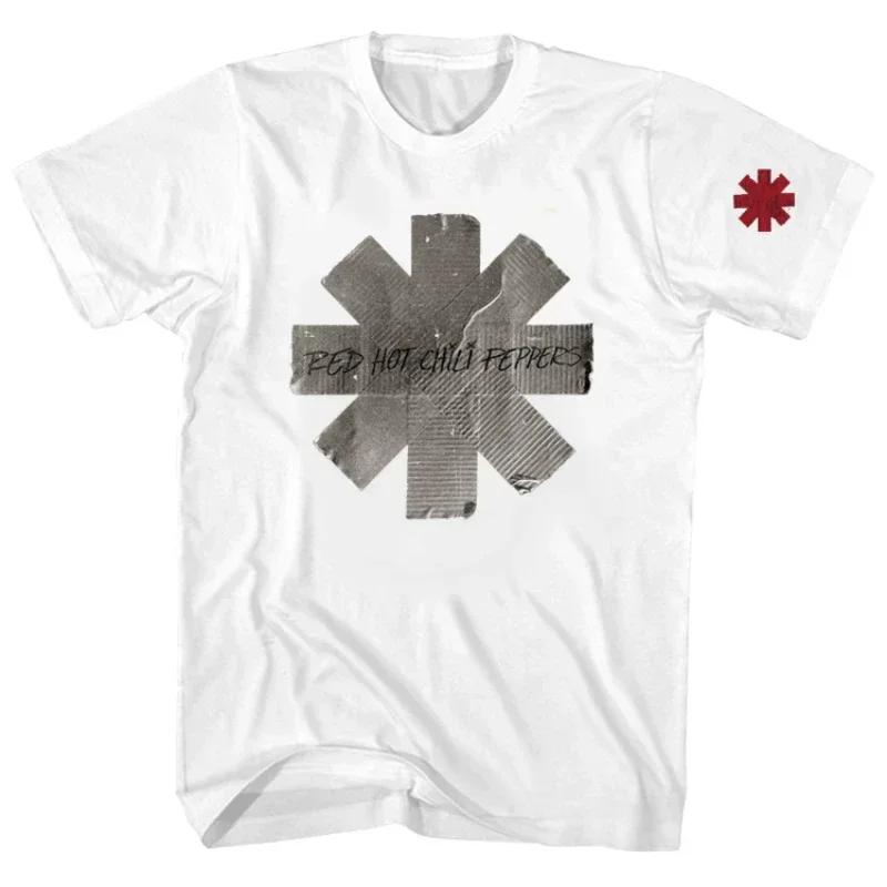 2025 RED HOT CHILI PEPPERS Rock Short Sleeve Rose Men's and Women's T-shirts Punk American Hip Hop Cotton T-shirt Summer Tee Top