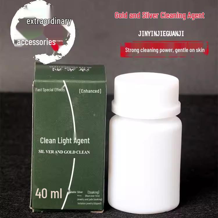 Gold & Silver Jewelry Polishing Liquid: Cleaner for Brightening and Maintaining S925 Silver, Removing Oxidation, Blackening, and Yellowing Other