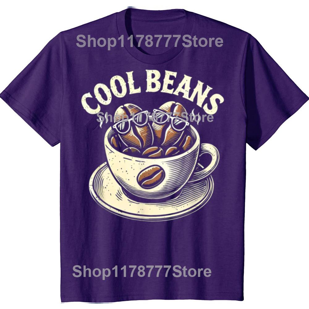 

Funny Cool Beans Coffee Caffeine Lover Retro T Shirts Cotton Short Sleeve Birthday Gifts Mens Casual Loose Oversized T Shirt 4XL