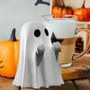 Spooky Cute Finger Ghost Statue Ornaments, Perfect for Indoor & Porch Halloween Decor for Shelf Home Festive Party Tabletop