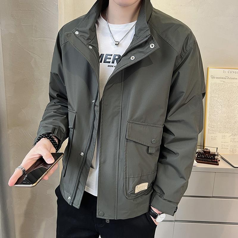 Men's New Coats, Men's Spring and Autumn Fashionable and Handsome Tops, Workwear, Spring Jackets, Clothes