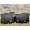 Leder Motorradtasche Schwarzes Taschenset Satteltasche Fahrradtasche Seitengabeltasche Tasche Bestes Geschenk für Männer