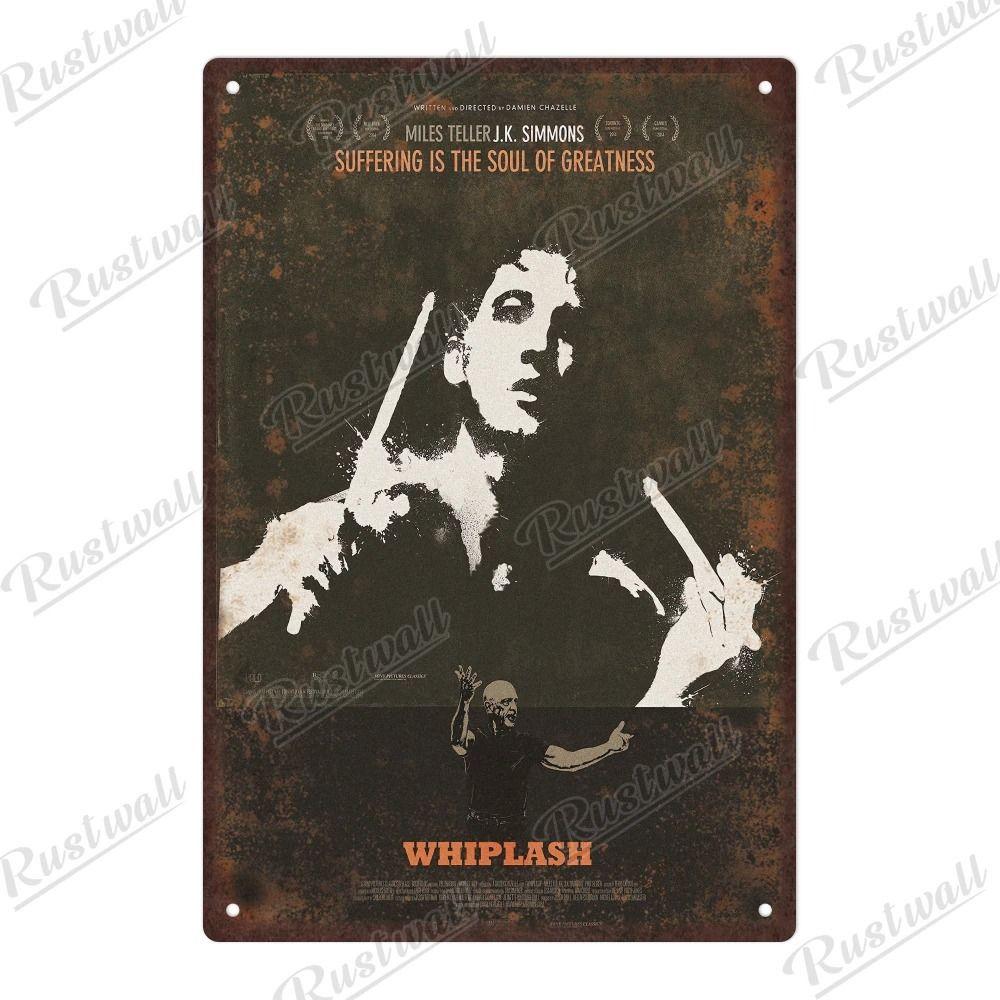 Vintage Movie Poster Metal Panels Retro Home Decor