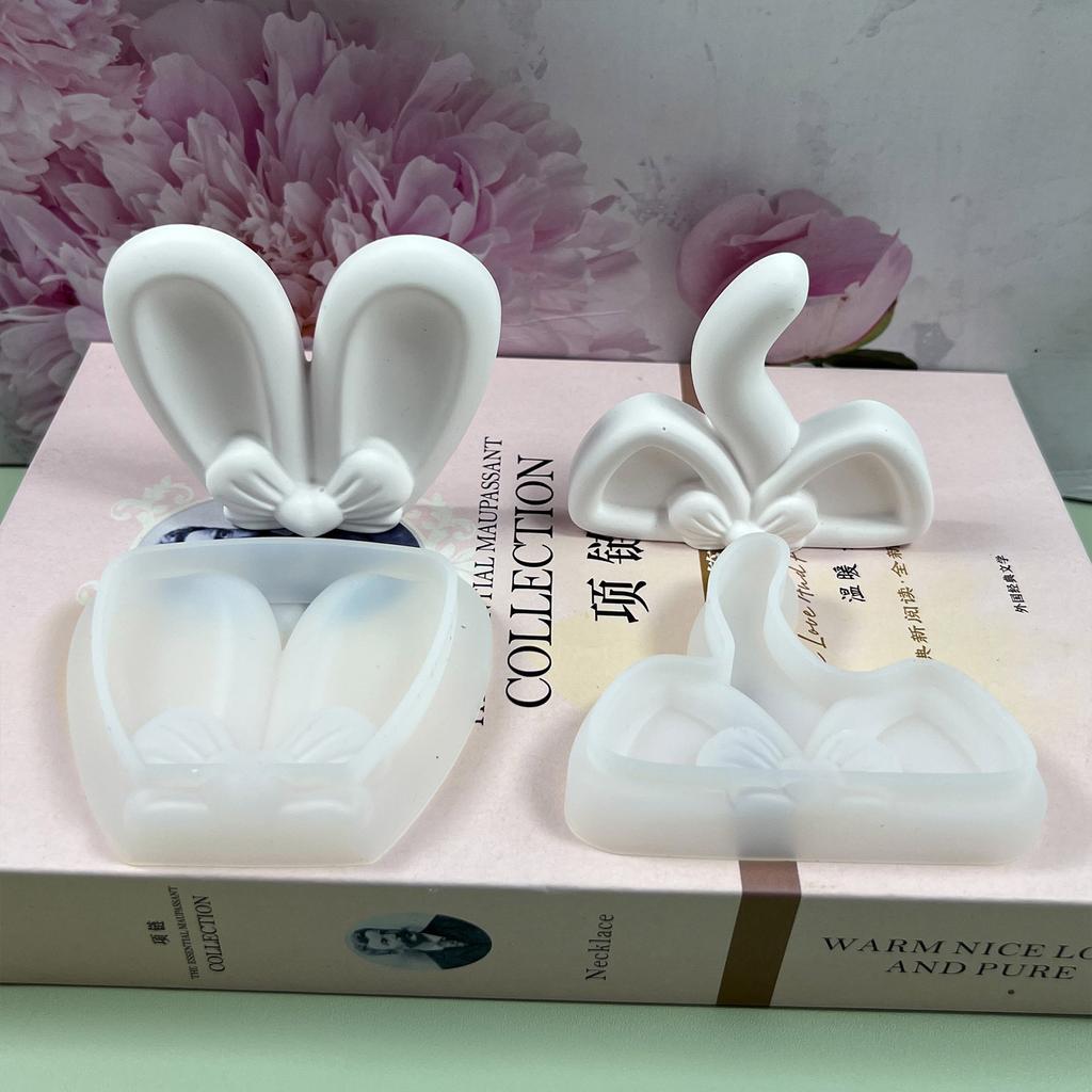 Silicone Animal Ear Shaped Mold Cute Accessories DIY Ornaments Molds Perfect Gift for DIY Enthusiasts and Craft Lovers