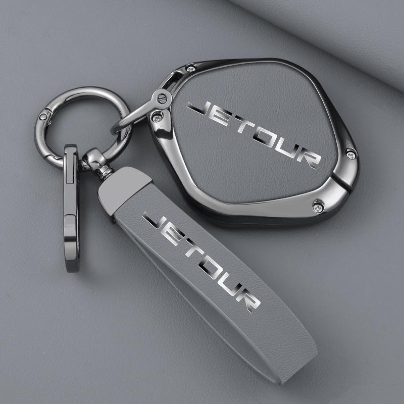 Jetour Dasheng Key Case: 22 Model-Compatible Anti-Lost Car Remote Shell Pendant for Men