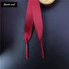 Silk Shoe Laces Satin Ribbon Flat Shoelaces Women Sneakers Shoelace Boots Laces for Shoes Women Men 1CM Width Shoe Lace 1Pair