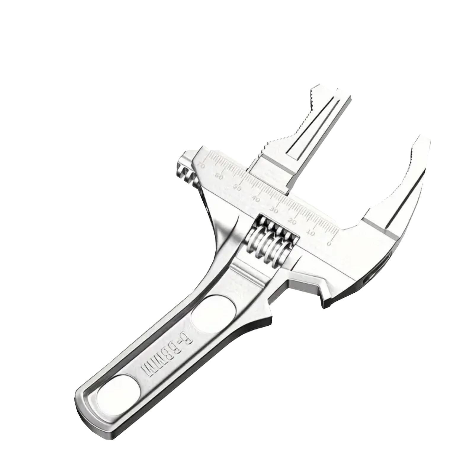 

Коротка ручка 6-68 мм Великі отвори Ванна Алюмінієвий сплав Гайкові ключі Інструмент Для пластикових водопровідних труб Гайка для умивальника Розбирання One Size