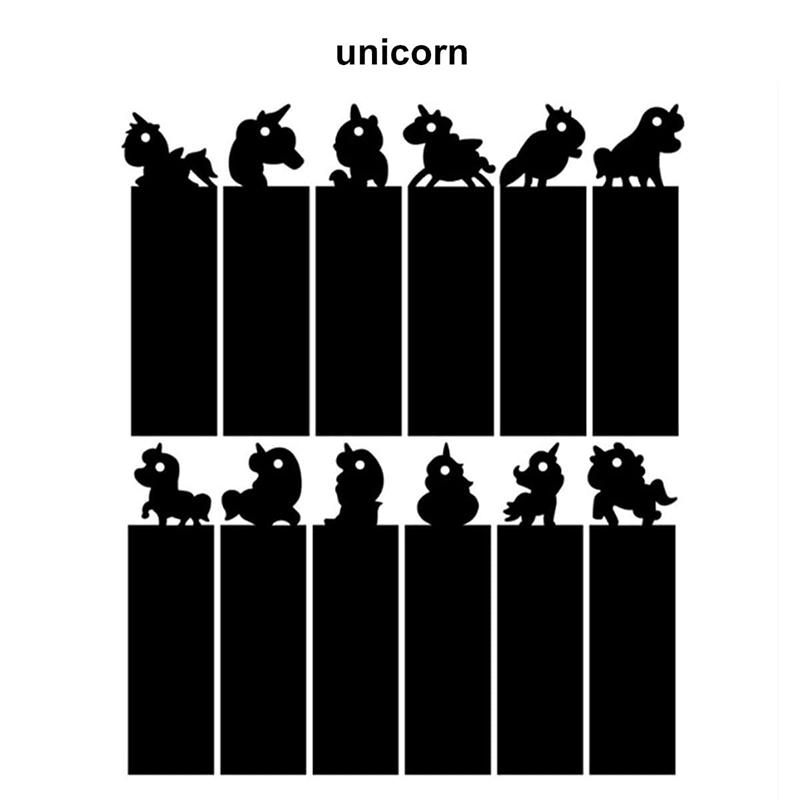 12PCS Bookmark Scratch Paper DIY Children Painting Toys Puzzle Early Education Toys Kids Birthday Gift Scratch Painting TMZ