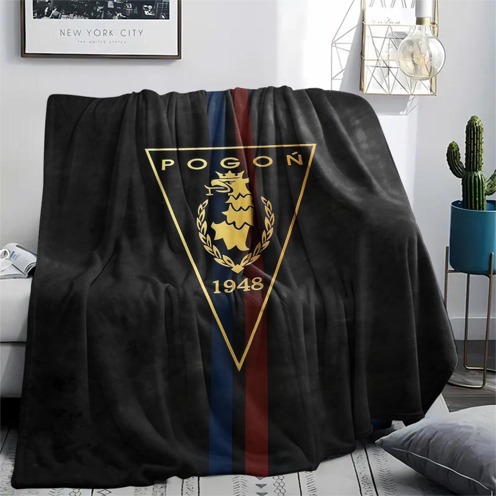 1Pc Pogoń Szczecin Print Flannel Blanket High Quality Warm Comfortable Cover for All Seasons Perfect for Gifts Home Decor