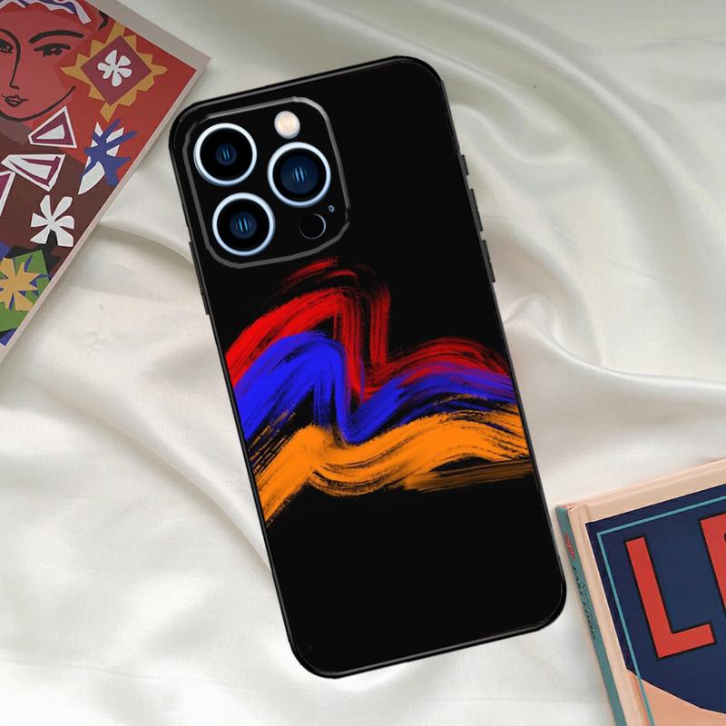 Armenian Flag Phone Case For iPhone 17 16 15 13 12 11 14 Pro Max 16 Plus 12 13 Mini 16e 17 Air Funda Cover