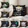 Game D-DOKKAEBIS Pillow Case Anti-dustmite Pillowcase Invisible Zipper Silky Short Plush Sofa Cushion Cover