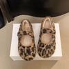 Warm and Piled Heightening Cotton Shoes Doudou Shoes French Retro Birkenstocks Fluffy Shoes Outer Wear Autumn