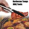 Non Stick Appliances BBQ Tools Barbecue Tongs Stainless Steel Head Salad Food Clip Silicone Handle