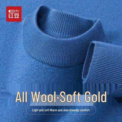 Hodo Herren 100% Wolle Warmer Pullover