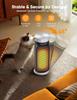 1500W PTC Space Heater with Remote, Portable Ceramic Heater for Bedroom, 5 Modes, 24H Timer, 75° Oscillation