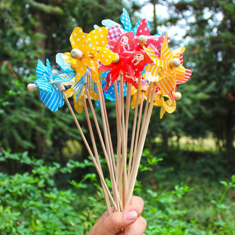 Mini Windmill Wind Spinner Home Garden Yard Decoration Kids Children Toys