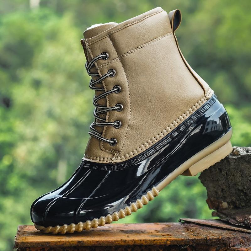 Autumn and winter new snow boots for women, popular in Europe and the United States, warm duck hunting shoes for women, snow boots, waterproof shoes