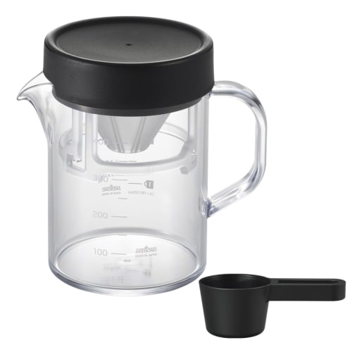 Strong 400 Coffee Server, Beaker, and Compact Dripper Set, Black, TW-3768