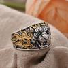 Domineering Personality Retro Tiger Animal Thai Silver Man Punk Ring Rock Party Gifts Promotion Cheap Never Fade