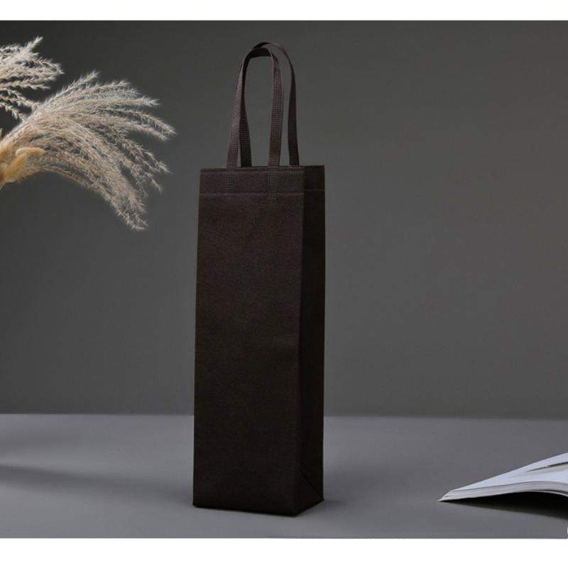 30pcs Champagne Beer Wine Gift Bag Single Bottle Red Wine Packaging Sack Handheld Non-woven Fabric Pockets Durable Eco-friendly Shopping Bags