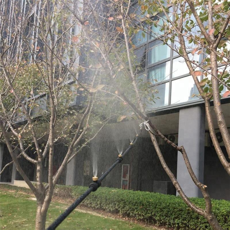 Tap Water Misting System for Courtyard and Trampoline Cooling