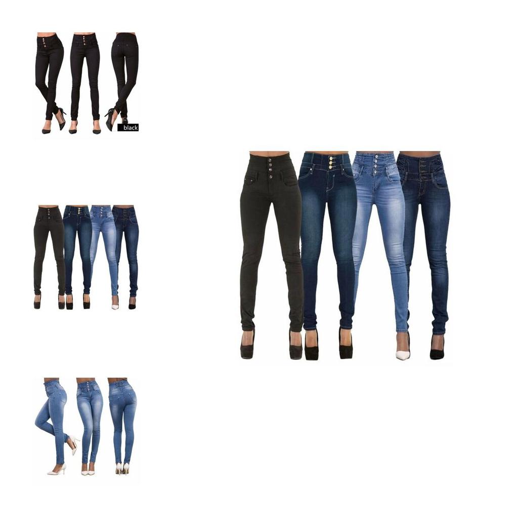 Premium Quality Women High Waist Skinny Pencil Denim Jeans For Stylish Comfort