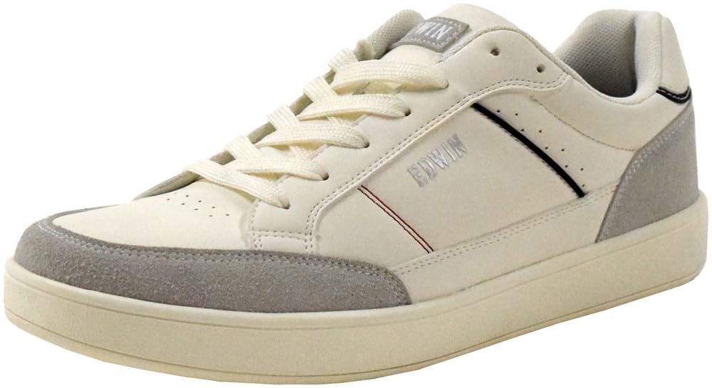 

Sneakers Casual Shoes Low Cut Shoelaces Stylish Lightweight Simple White cm 2E [Edwin] EDW-7023 Men s 26.0