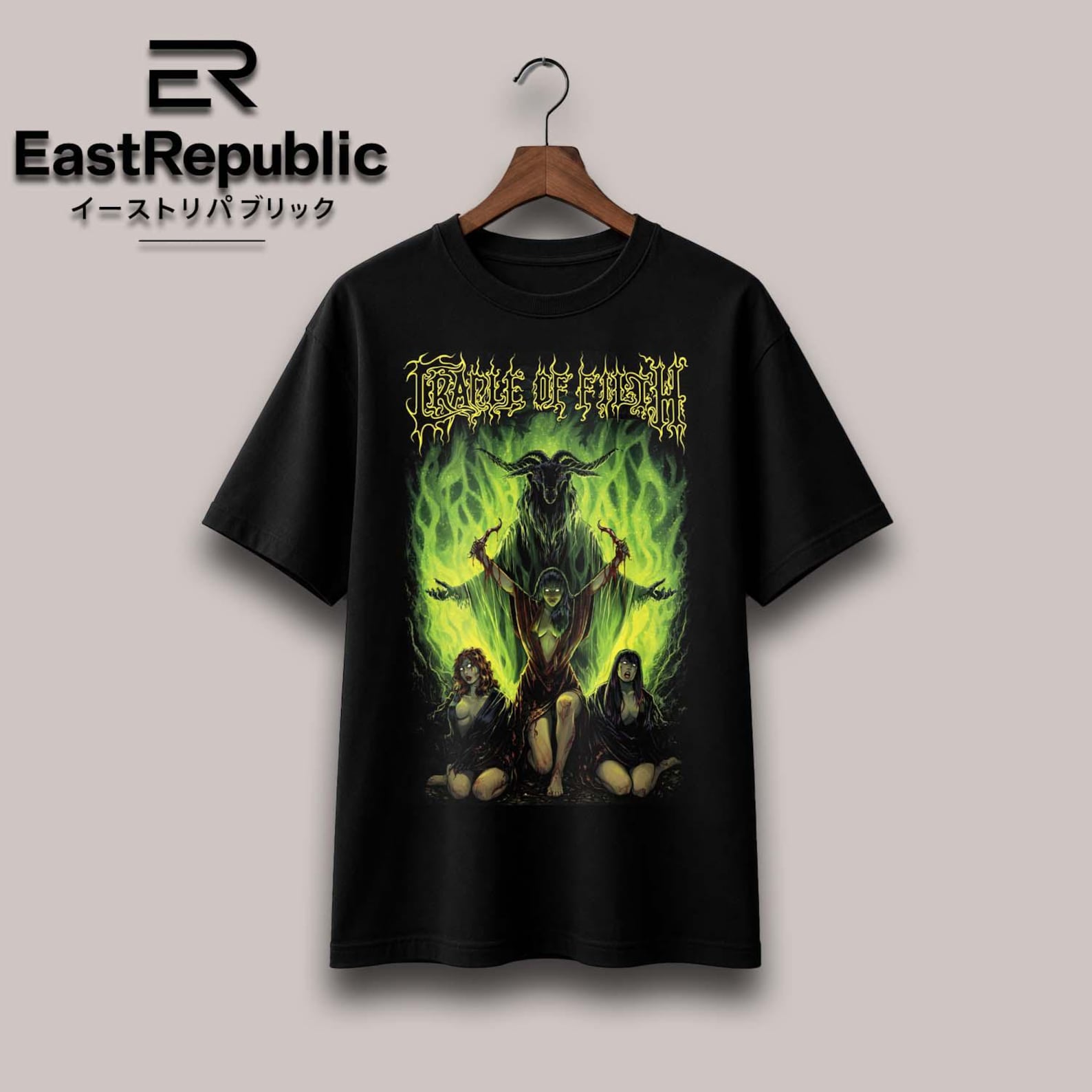 Cradle Of Filth T shirt – 90s Retro Rock Band Music Tee M