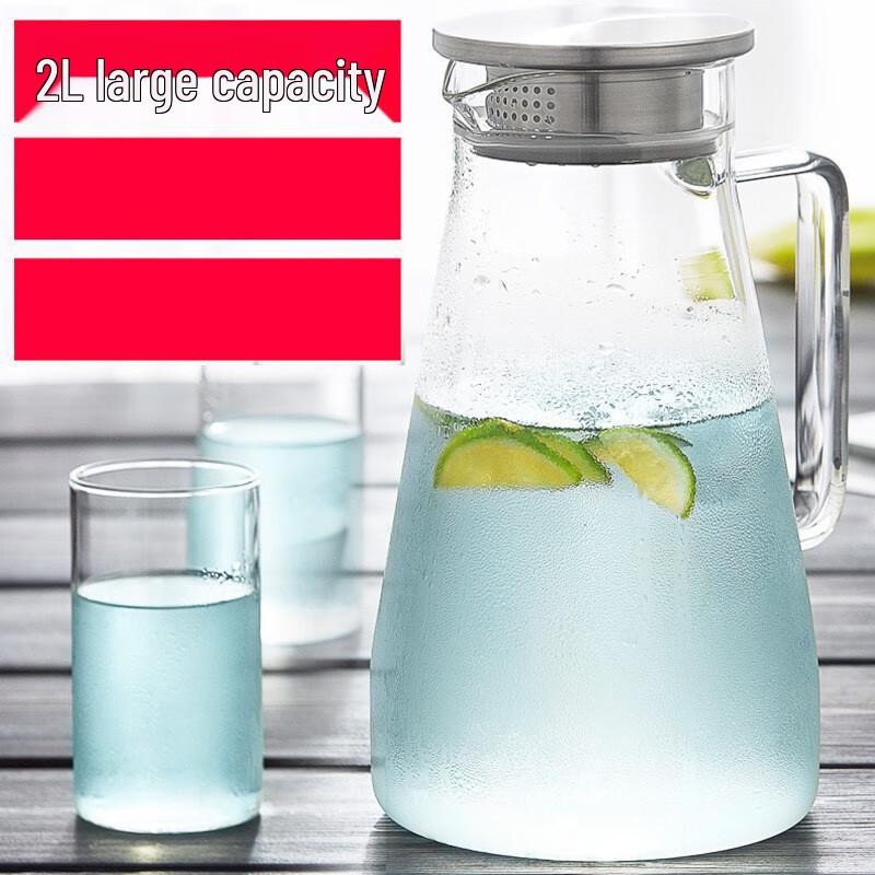 

Shangqi Borosilicate Glass Cold Water Pitcher with Square Handle