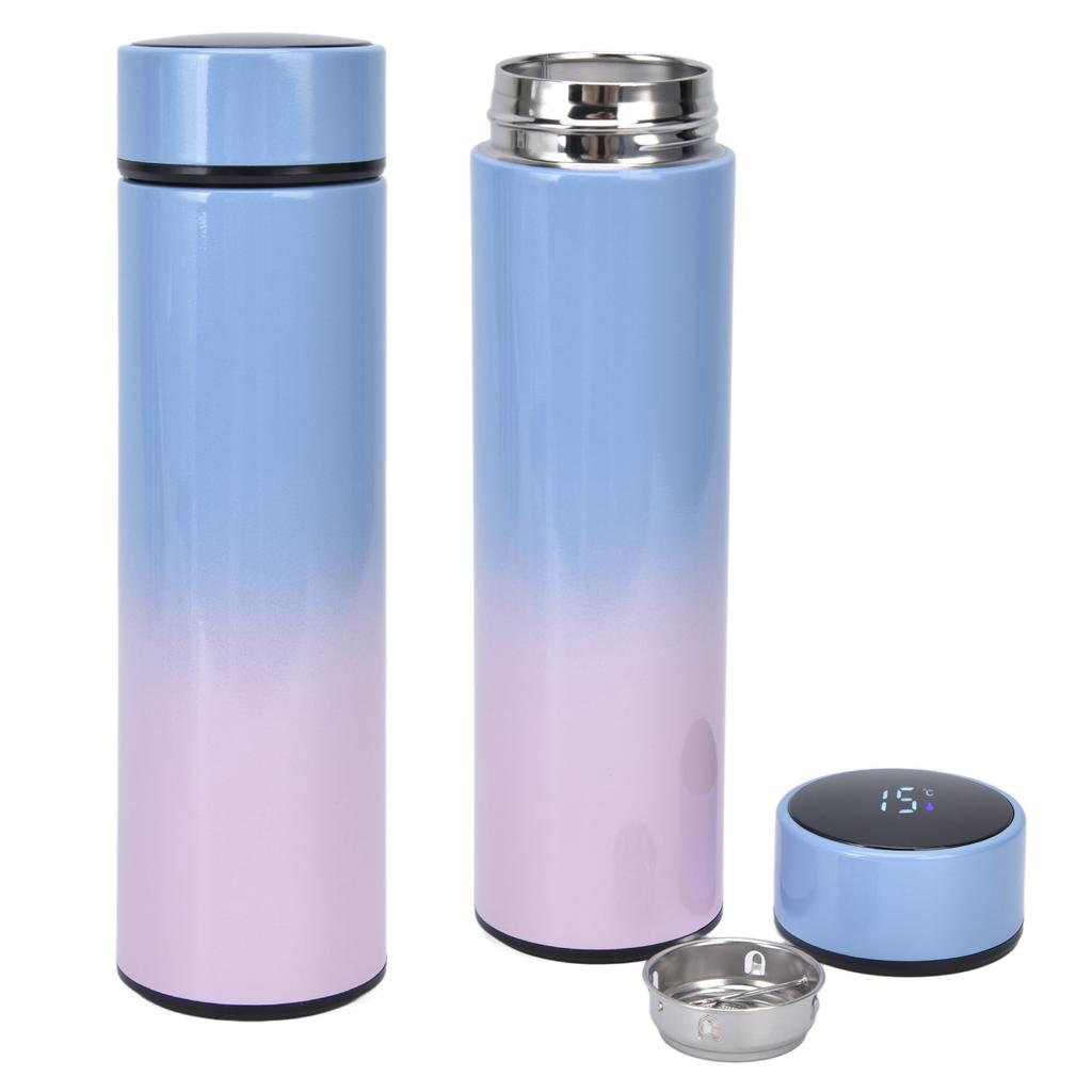 Smart Water Bottle 500ml LED Display Double Walled Stainless Steel Vacuum Insulated Water BottleTop