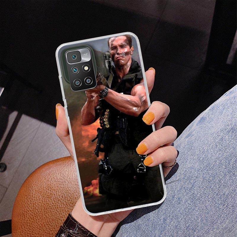 Arnold Schwarzenegger Terminator Phnoe Case for Xiaomi Redmi 12 12C 10 10A 10C 10X 9 9A 9C 9T 8 8A 7 7A 6 6A S2 K20 Pro K40 Uniq