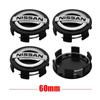 For Nissan ArR454/60mm Car Wheel Rims Center Hub Cap Cover for Nissan Qashqai J10 Kicks TIIDA JUKE Micra Pathfinder X-Trail GTR  Sentra Leaf