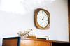 Interform Mauritz Wall Clock CL-3932, Wood, Gold, 30.5cm, Sweep Movement