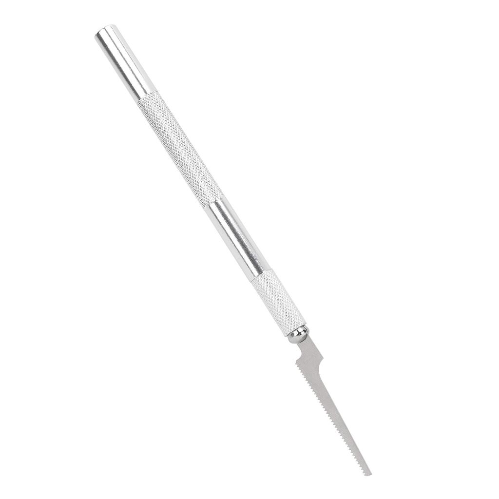 Mini Hand Saw Model Tools with 2 Different Blades Aluminum Alloy and Steel Mini Hand Saw Model Craft for Woodworking DIY Projects