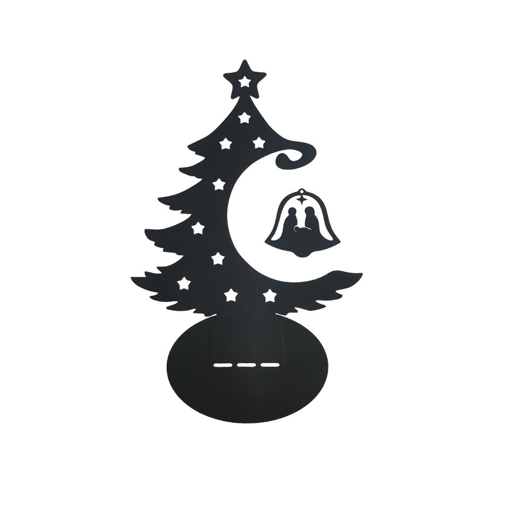 1Pc Christmas Iron Art Decoration Ornament, Christmas Scene Decoration, Desktop Decoration, Christmas Tree Desktop Decoration Ornament, DIY Be
