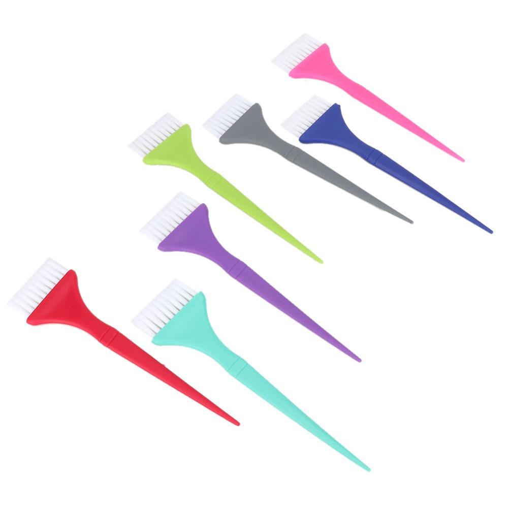 7PCS Long Handle Hair Dyeing Brush Set Soft Brush Hair Dye Brush Hair Coloring Brush Salon Use
