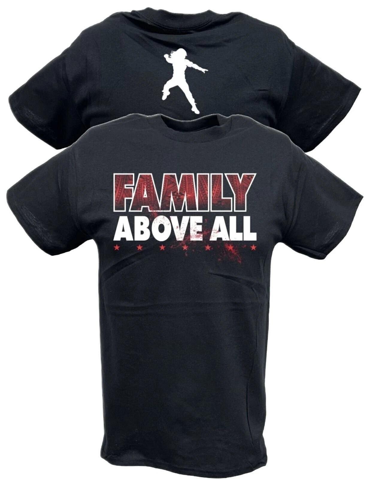 Roman Reigns Family Above All Black T-shirt S