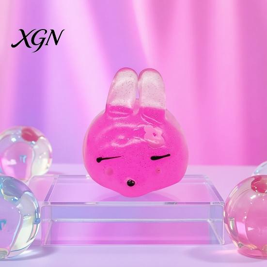 Decompression Toy Mini Glitter Animal Squeeze Toy, Whale Hedgehog Dolphin Crab Rabbit Pinch Anxiety Relief Stretchy Stress Ball, Party