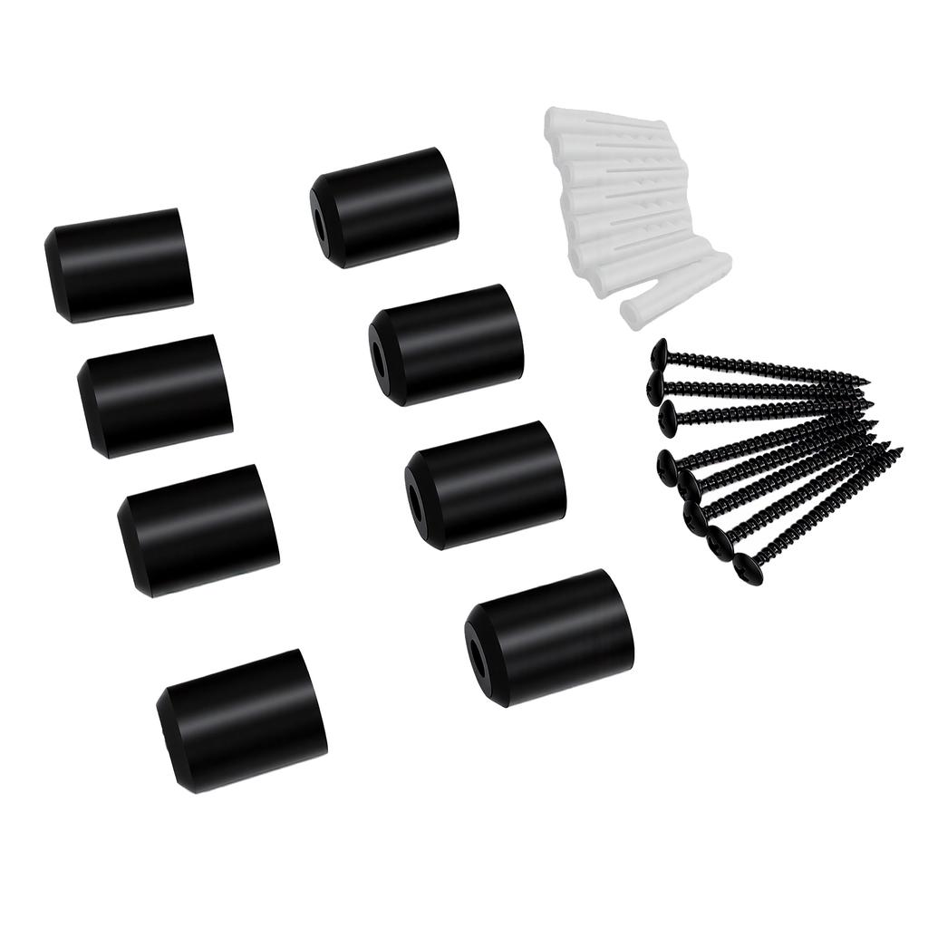 8pcs Snowboard Wall Mount Clips Rubber Vertical Ski Storage Display Rack for Room Garage