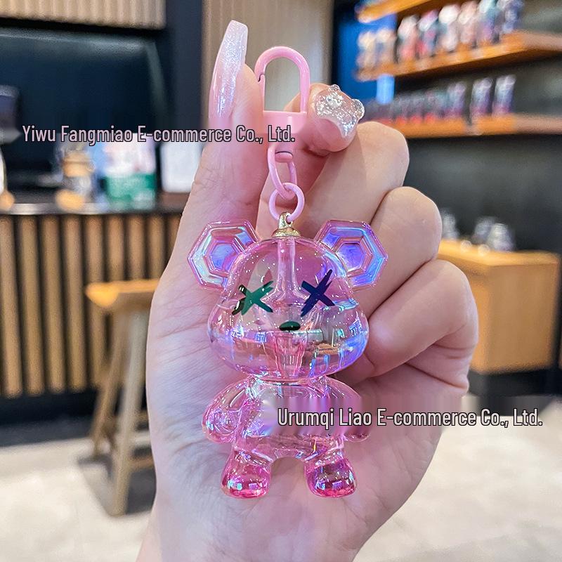 

Брелок-мишка-граффити и шнурок для телефона - Красочный бисерный шарм для женщин