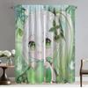 Curtains Child Room Genshin Impact Blackout Curtain for Room 2 Panel Partition Tulle for Bedroom Shades Home Interior Curtains