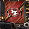 Wall Hanging Tapestry San Francisco 49ers Print Cloth for Living Room Bedroom Home Decor