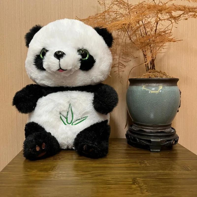 Baby Breathing Panda Baby Soothing Plush Doll Toy Baby Kids Soothing Music Sleeping Companion Sound And Light Doll Toy Gift