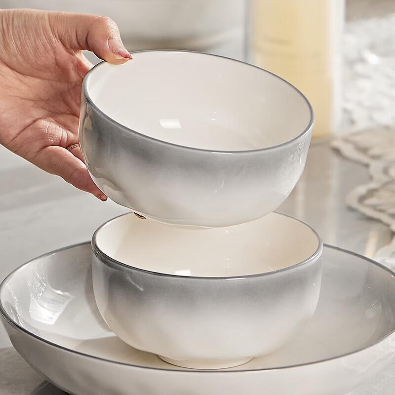 Nordic Ceramic Underglaze Rice Bowl