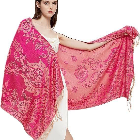 Classic Imitation Cashmere Four-Season Versatile Jacquard Cashew Fringed Scarf Long Scarf