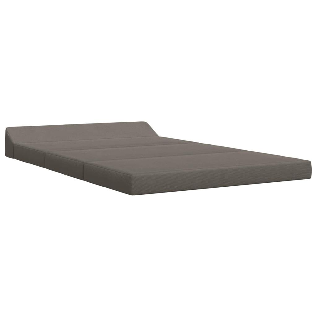 Folding Sofa Bed Light Grey 120 X 60 X 49 Cm Fabric