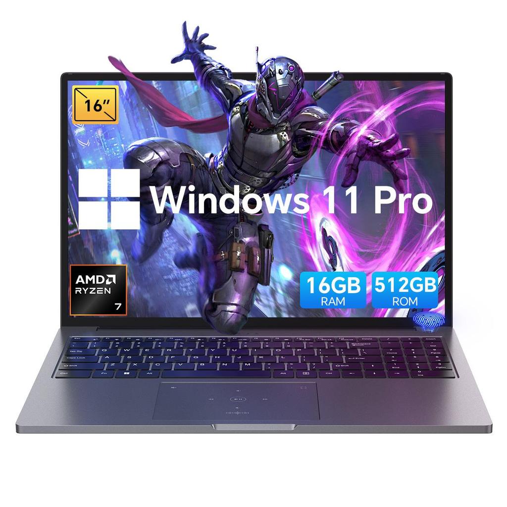 Blackview GamiBook 8 Laptop 16 Inch 16/32GB 512GB/1TB AMD Ryzen™ 7 7735HS 8 Cores16 Threads Windows11 Pro Notebook